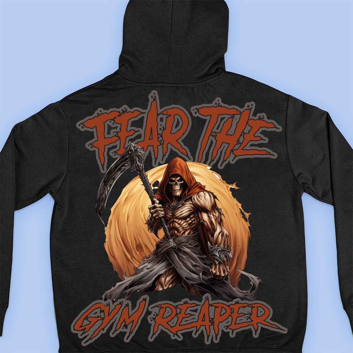 Gym Reaper - Prémiová mikina Unisex Backprint