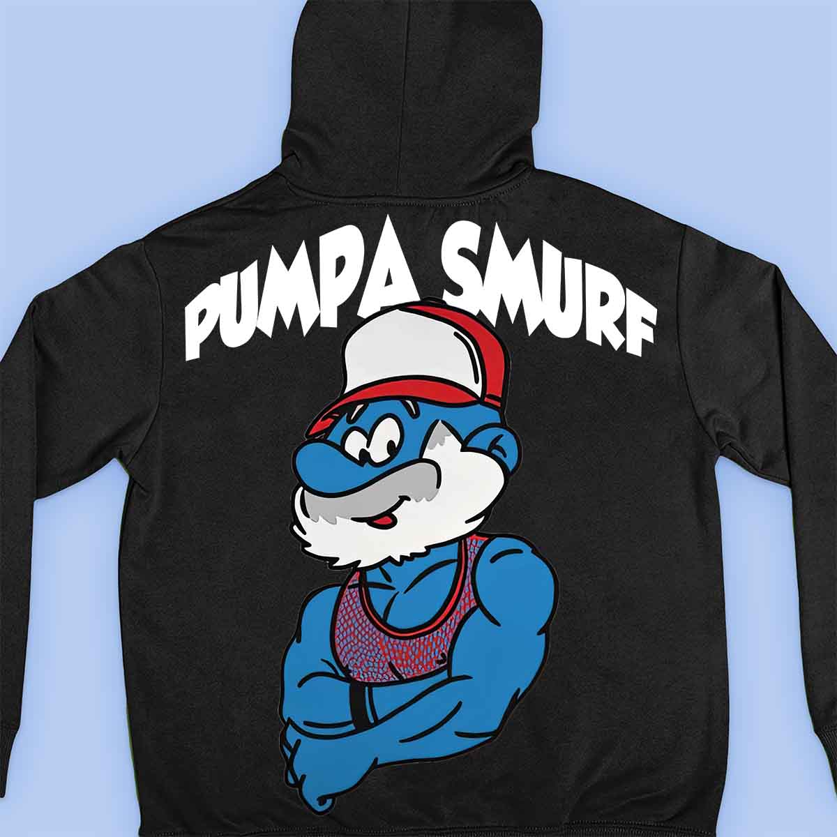 Pumpa Smurf - prémiová mikina Unisex s potiskem