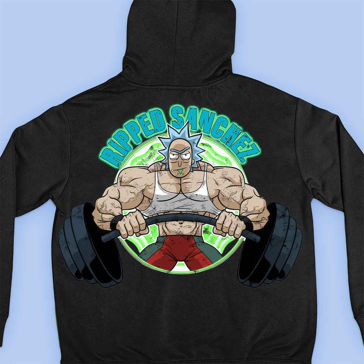 Ripped Sanchez - Prémiová mikina Unisex Backprint