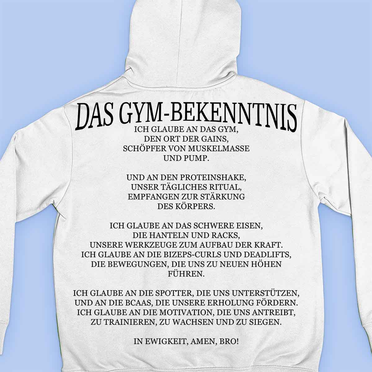 The Gym Confession – prémiová mikina Unisex Backprint