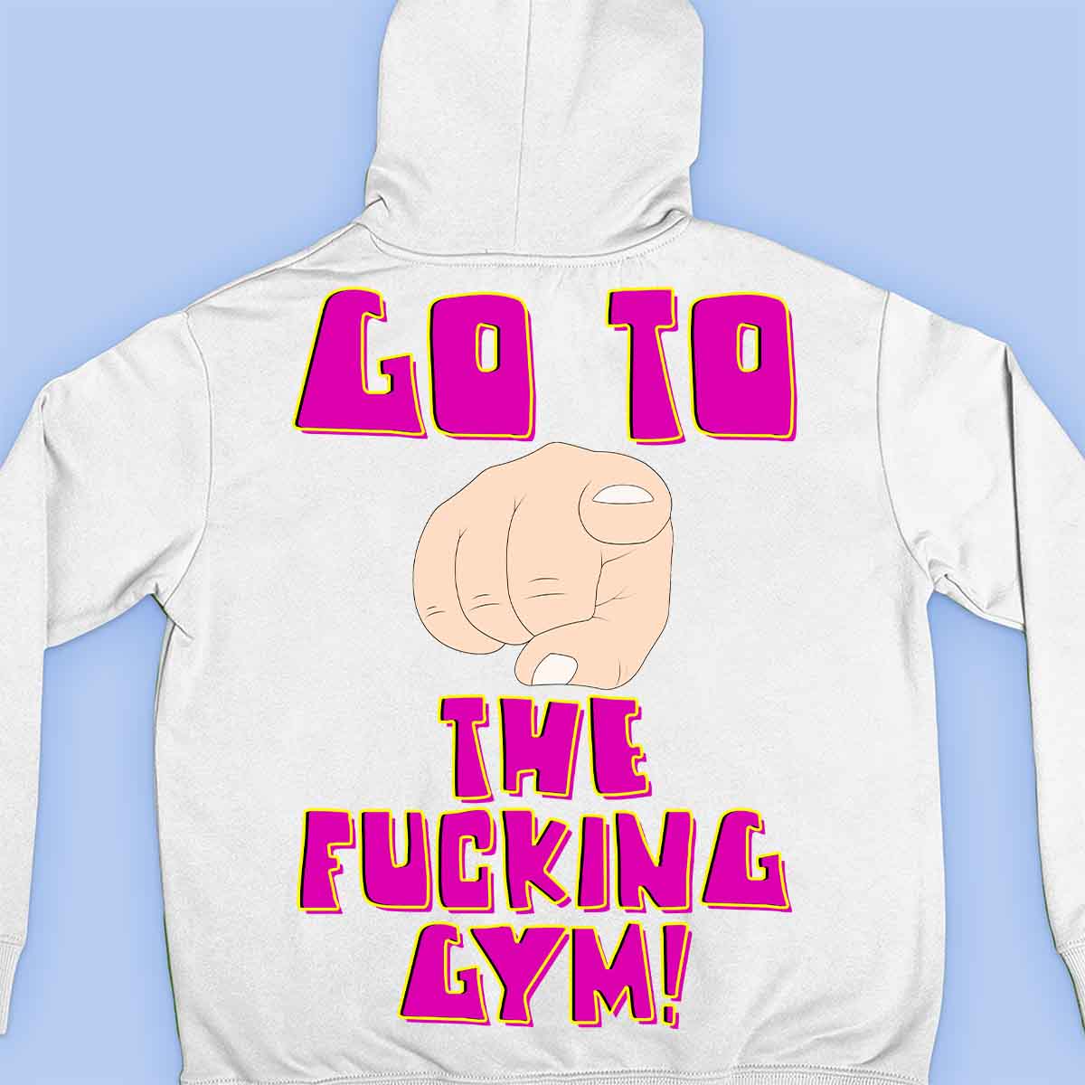 Go Gym - Prémiová mikina Unisex Backprint