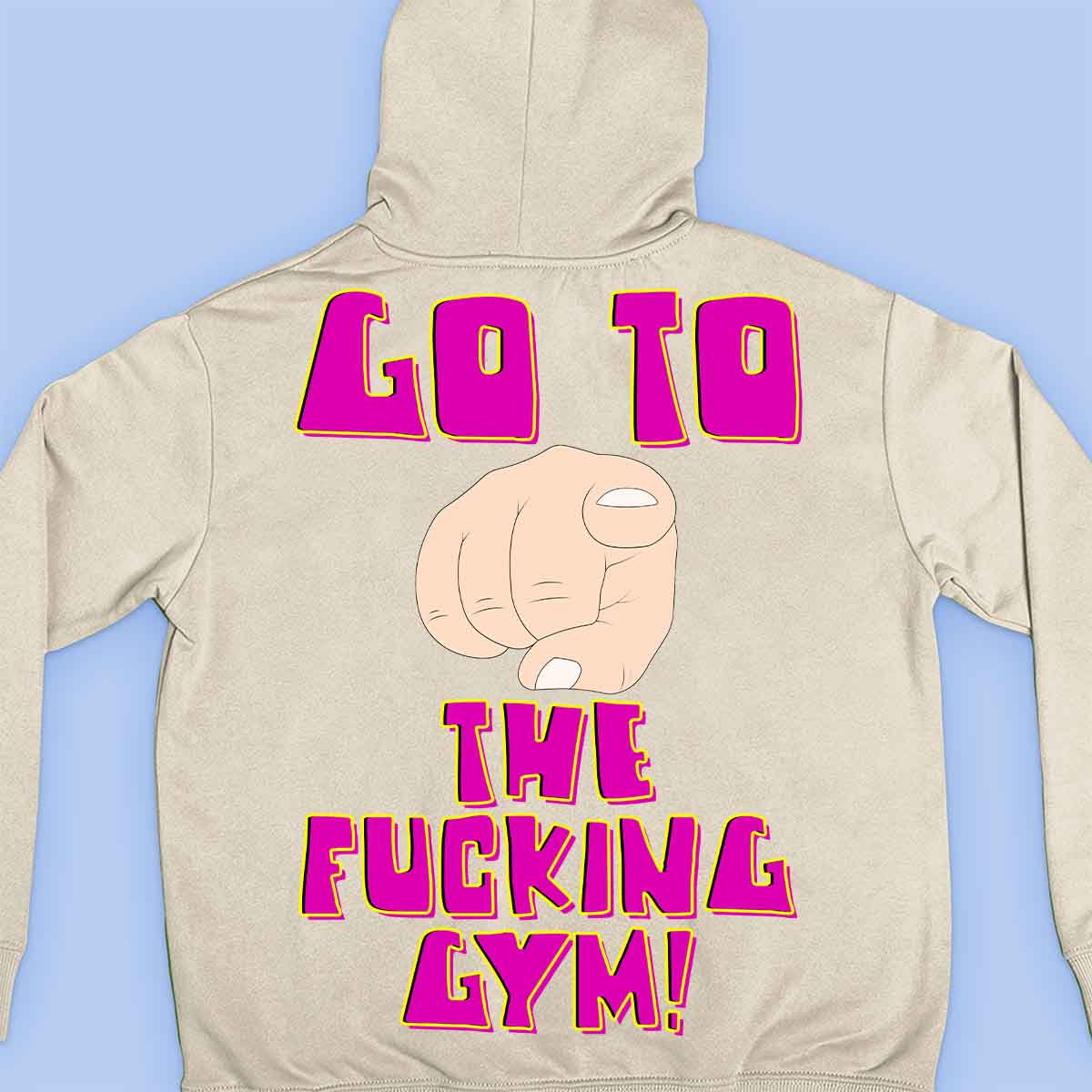 Go Gym - Prémiová mikina Unisex Backprint
