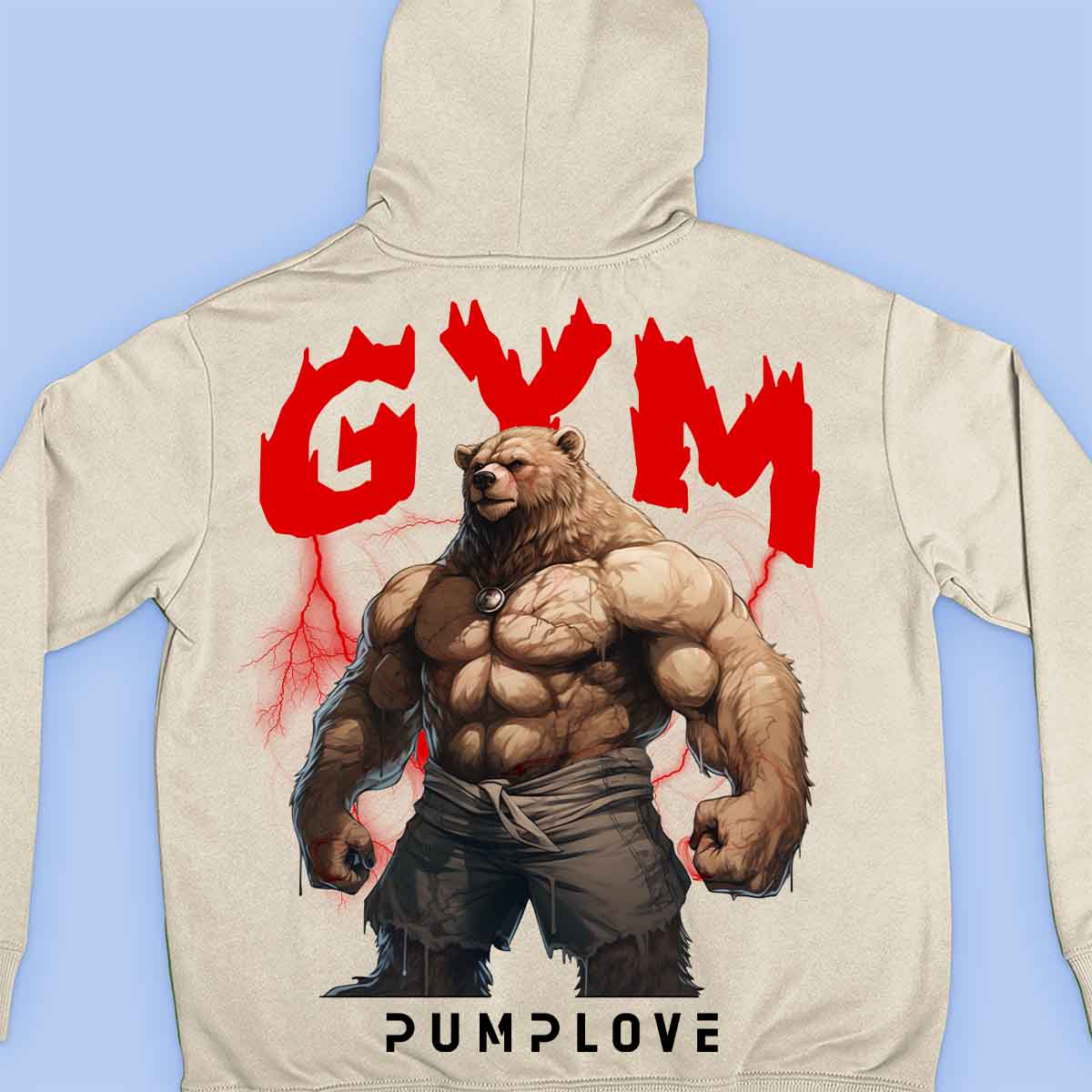 Gym Near - Prémiová mikina Unisex Back Print