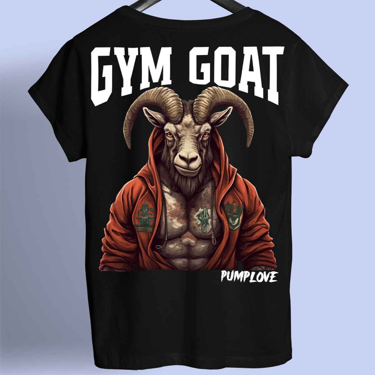 Gym Goat - Prémiová košile Unisex Backprint