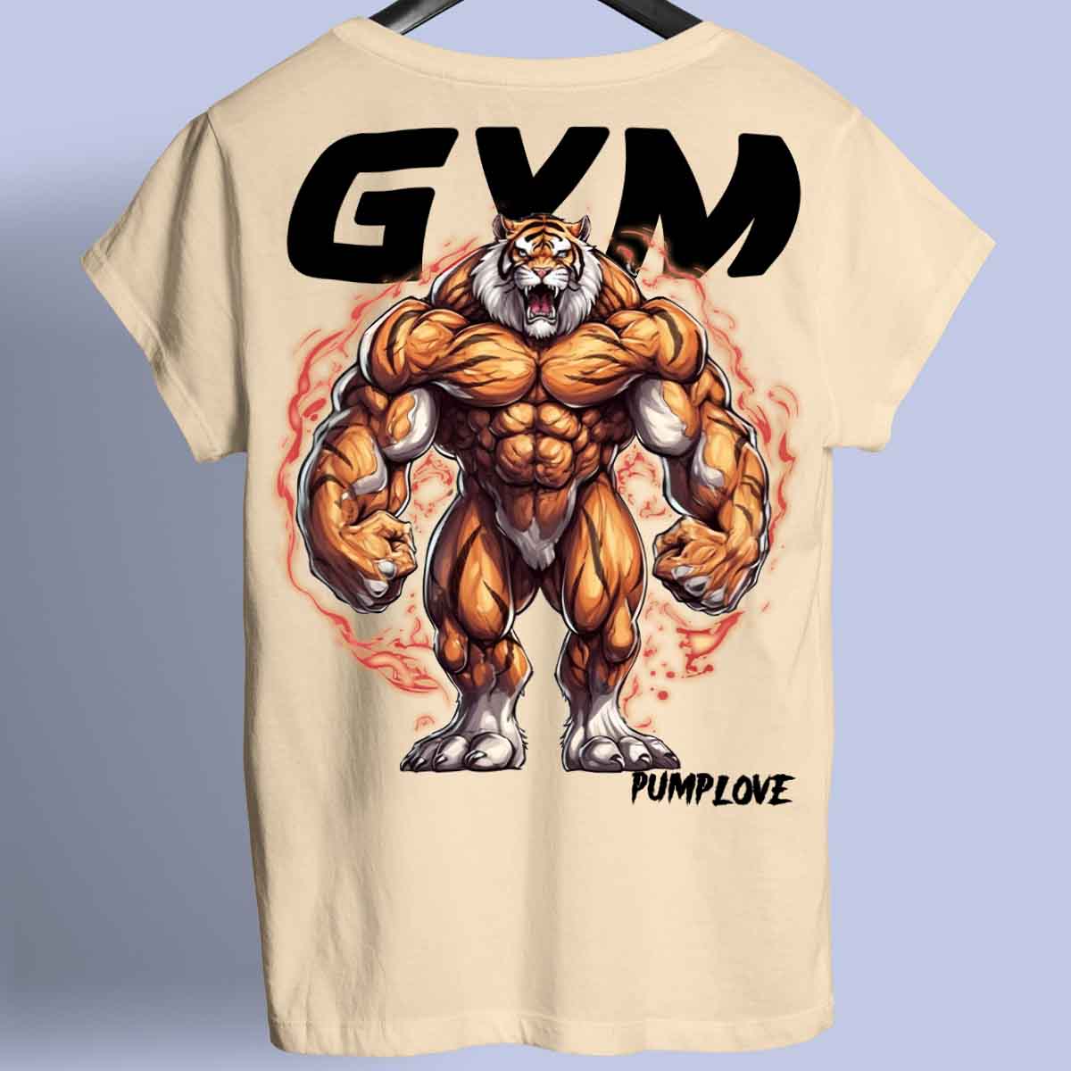 Gym Tiger – prvotřídní unisexová košile s potiskem