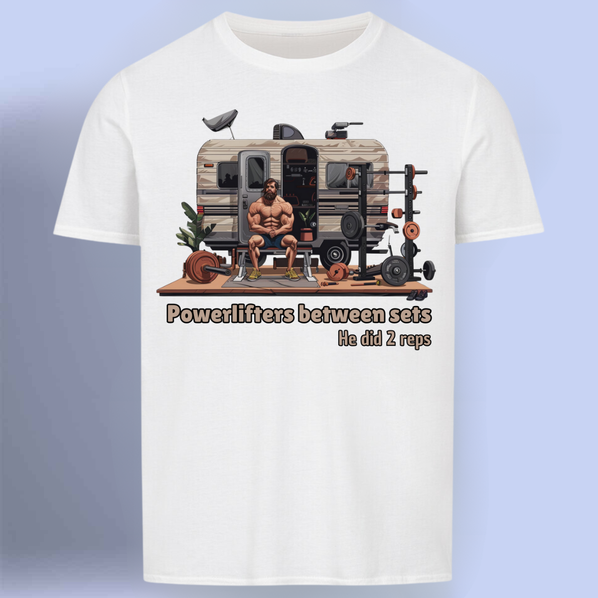 Powerlifter - Premium Shirt Unisex Frontprint