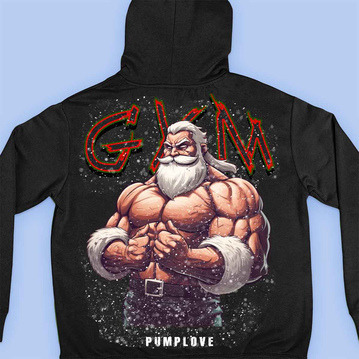 Gym Santa - Prémiová mikina Unisex Backprint