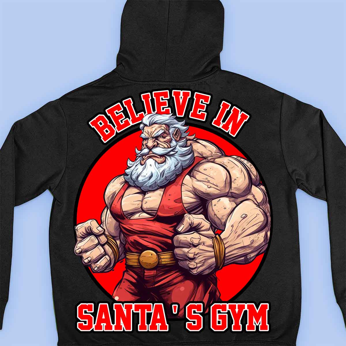 Santa's Gym - Prémiová mikina Unisex Backprint