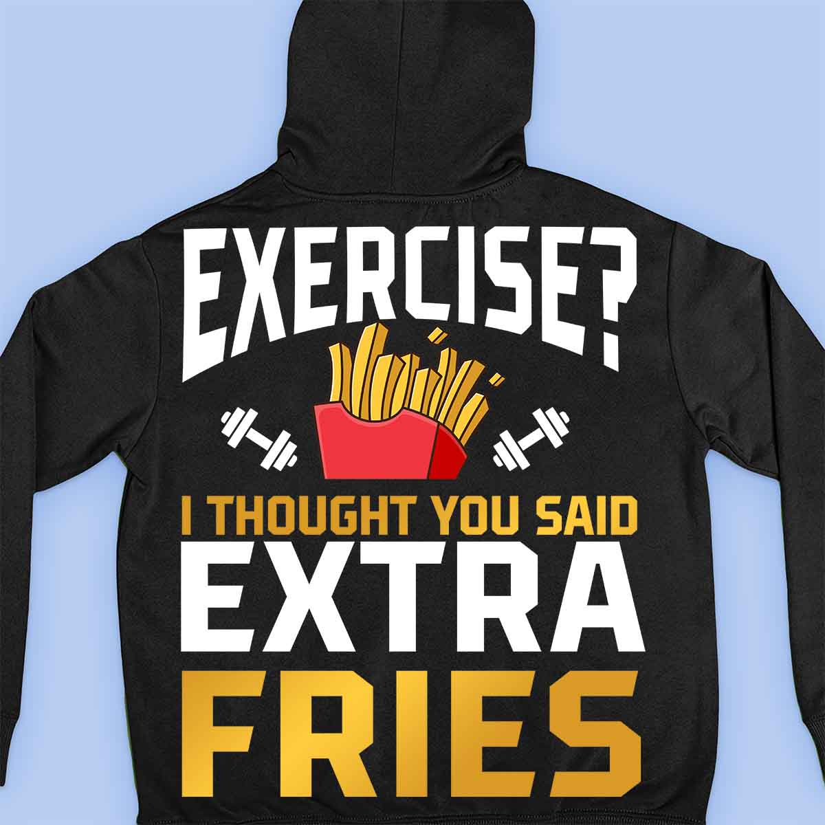 Exercise - Premium Hoodie Unisex Backprint