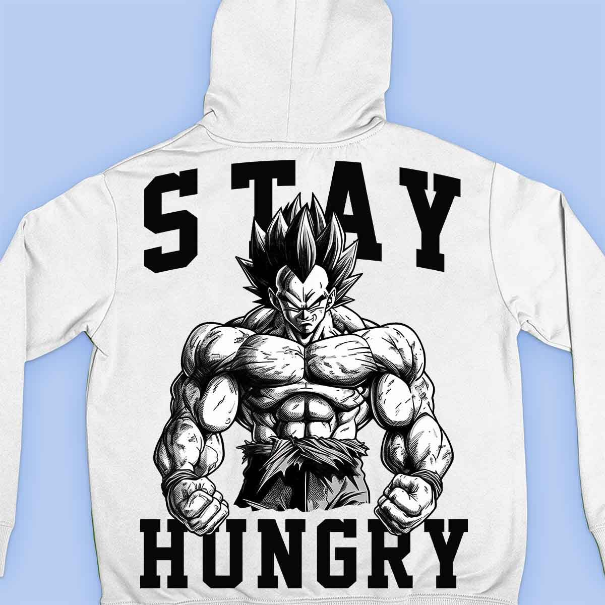 Stay Hungry - Prémiová mikina Unisex Backprint