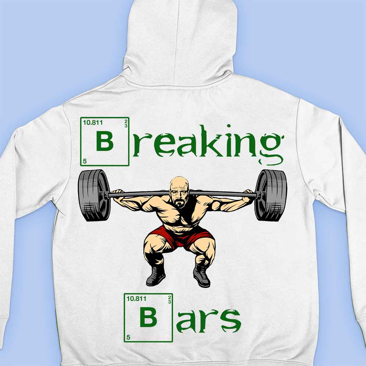 Breaking Bars - Premium Hoodie Unisex Backprint