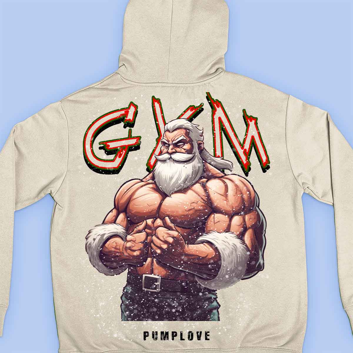 Gym Santa - Prémiová mikina Unisex Backprint