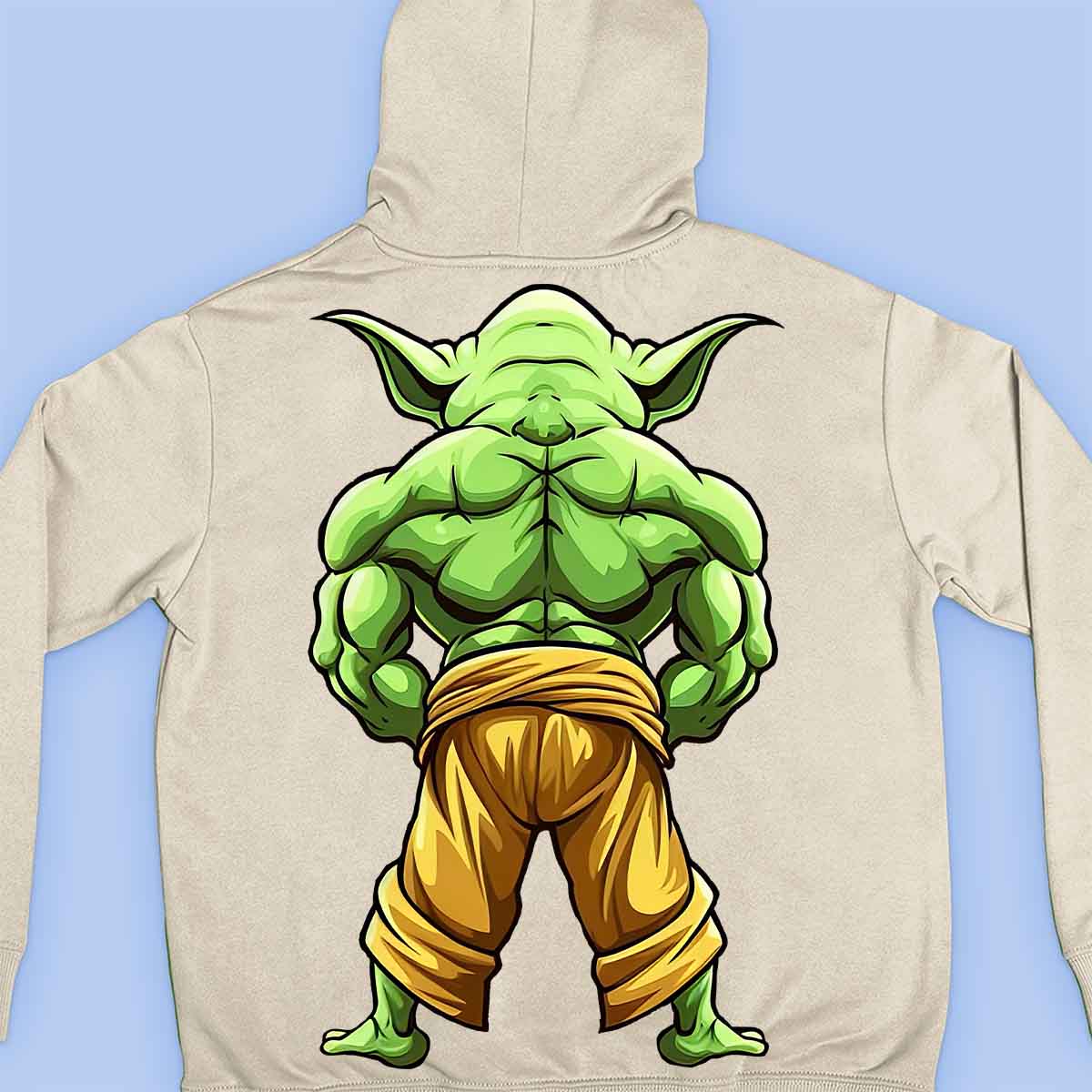 Yoda Back - Prémiová mikina Unisex Backprint