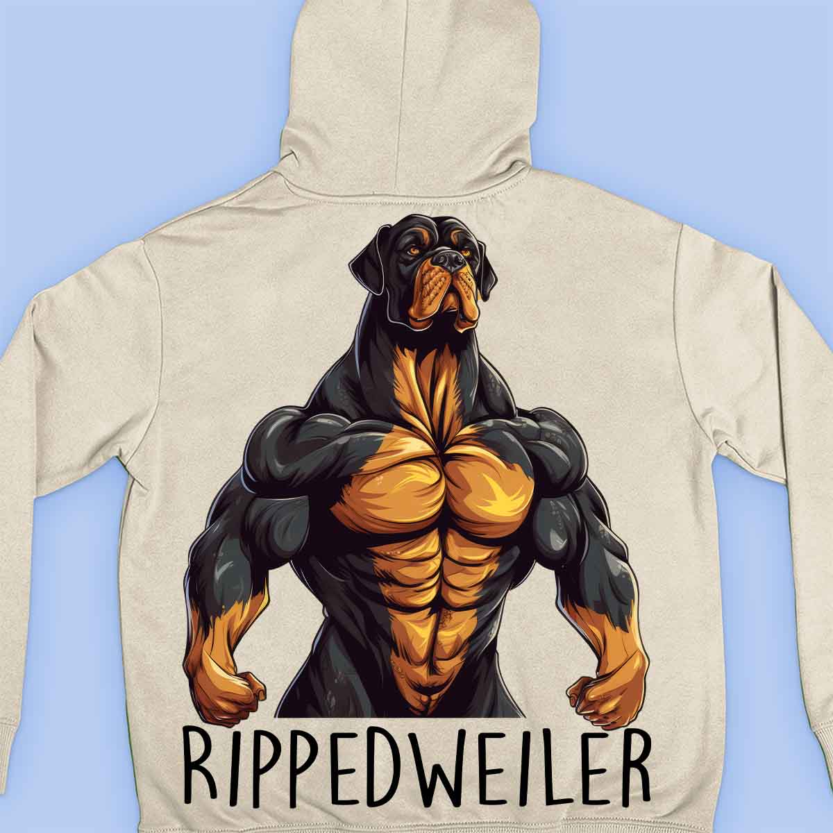 Rippedweiler - Prémiová mikina Unisex Backprint