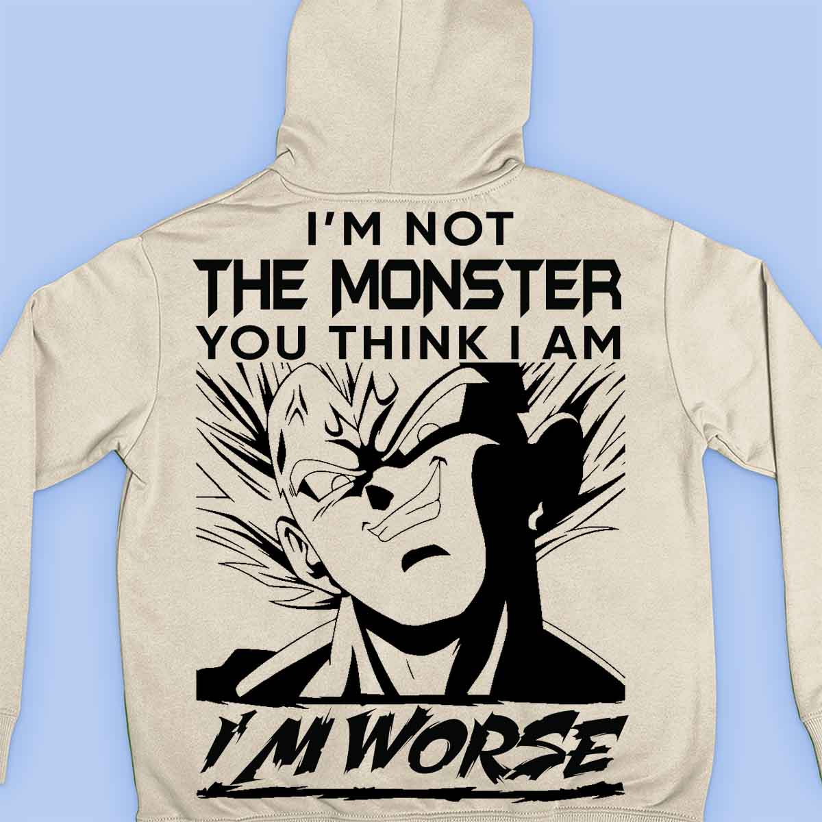 Monster - Prémiová mikina Unisex Backprint