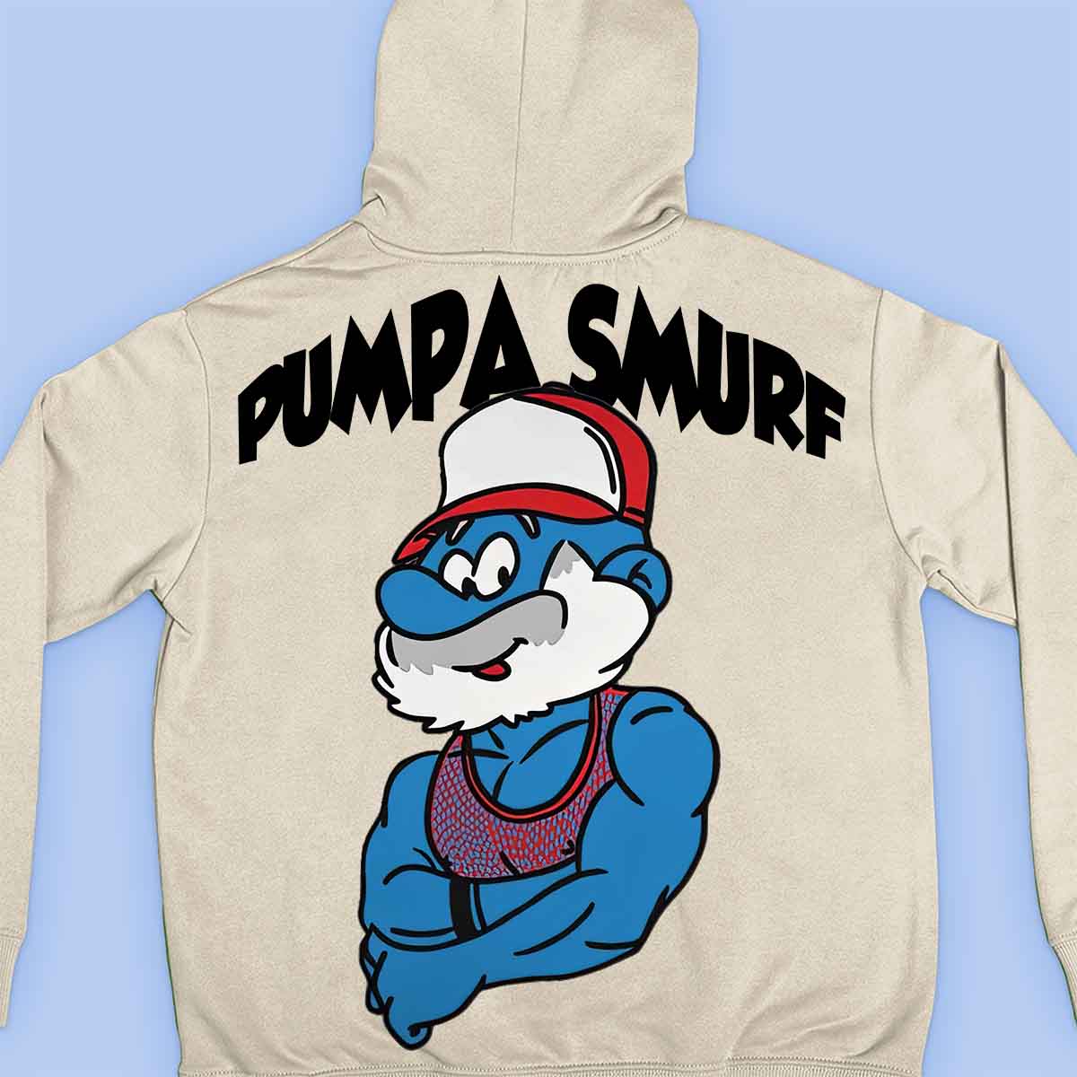 Pumpa Smurf - prémiová mikina Unisex s potiskem