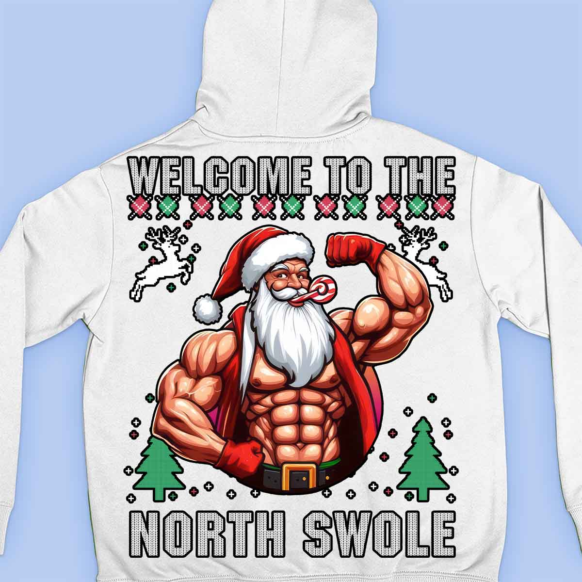 North Swole - Prémiová mikina Unisex Backprint