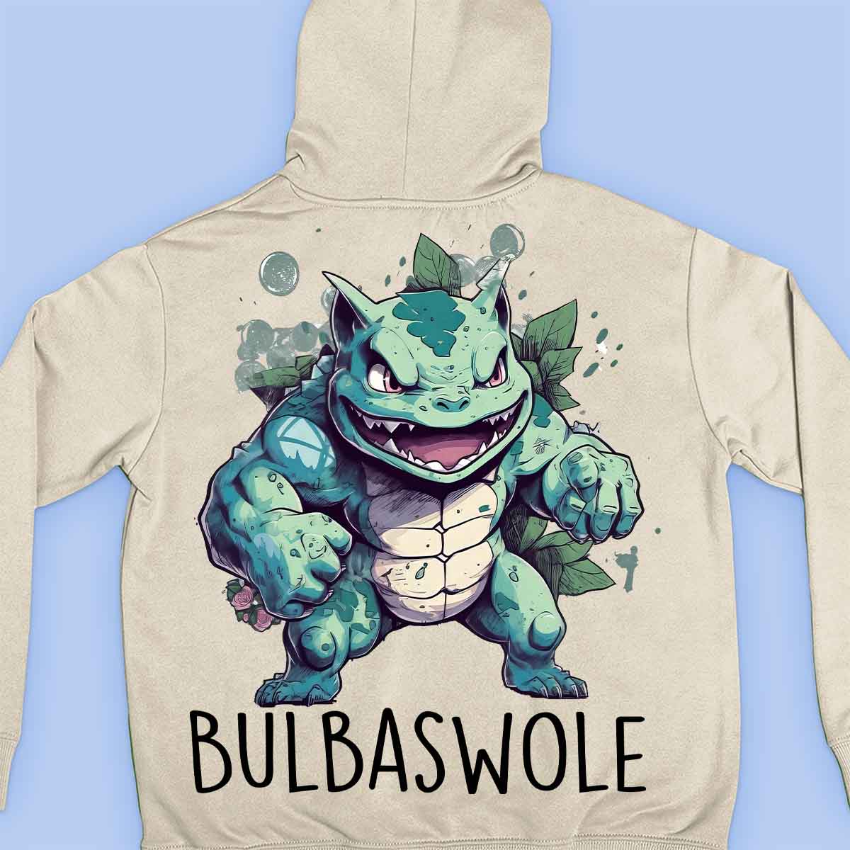 Bulbaswole - Prémiová mikina Unisex Backprint