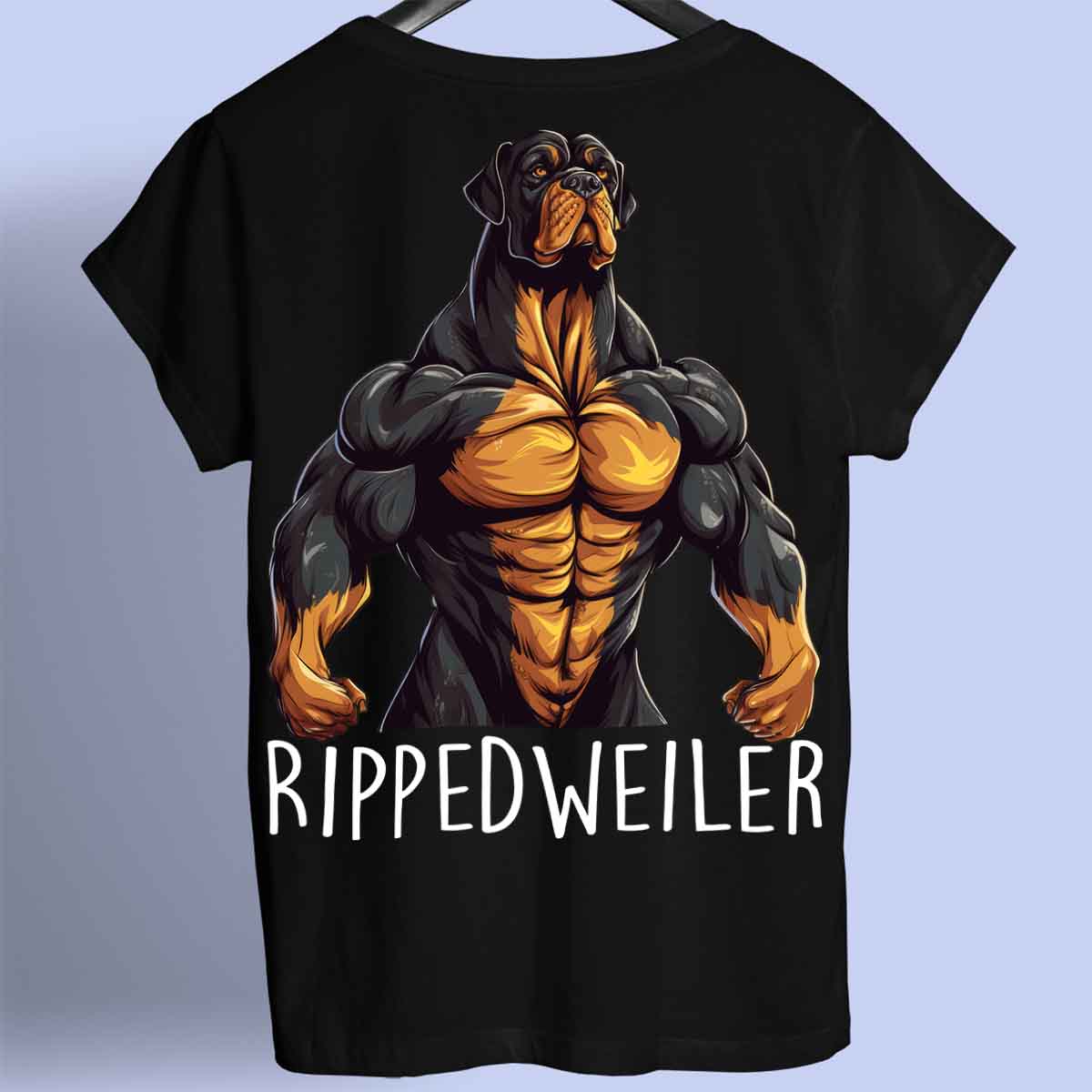 Rippedweiler - prémiové tričko Unisex Backprint