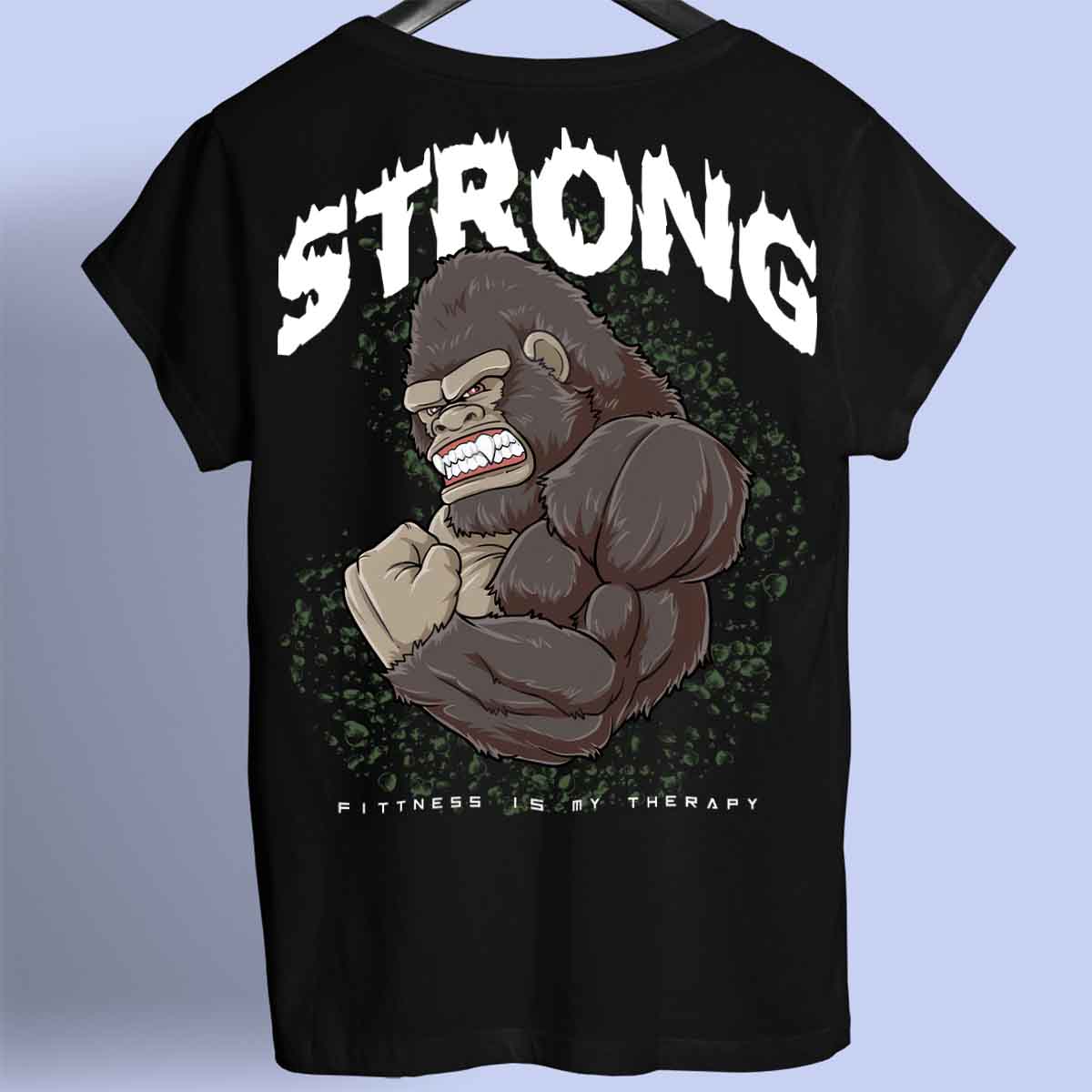 Strong Gorilla – prvotřídní unisexový potisk na tričku