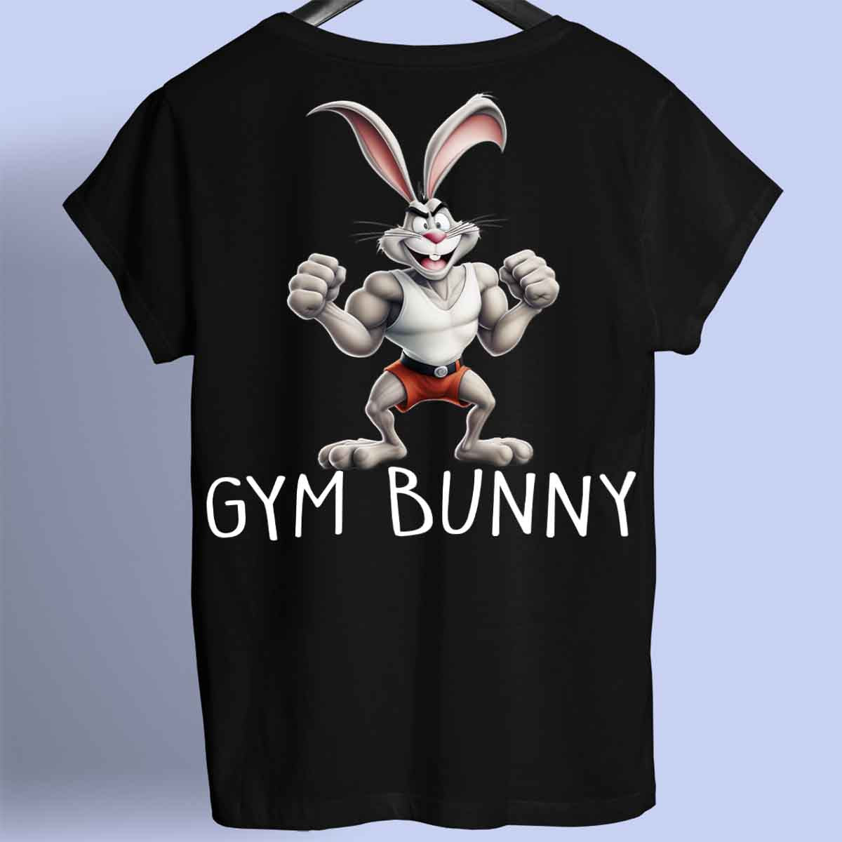 Gym Bunny - prémiová košile Unisex Backprint