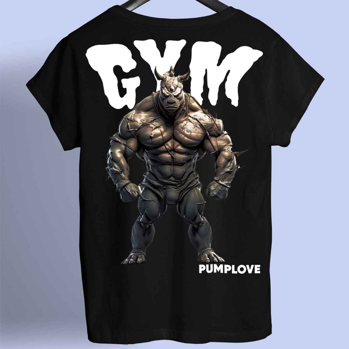 Gym Rhino - prémiová košile Unisex Backprint