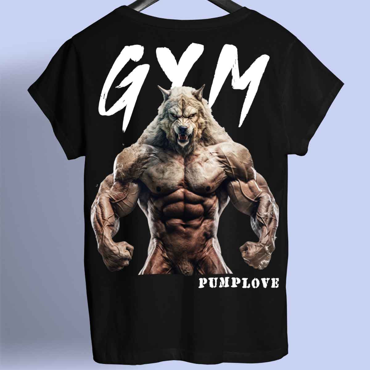 Gym Wolf - prémiová košile Unisex Backprint