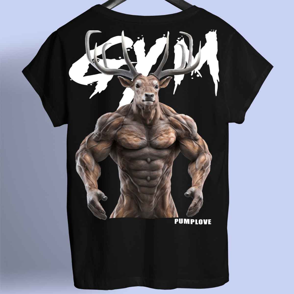 Gym Deer - Premium tričko Unisex Backprint