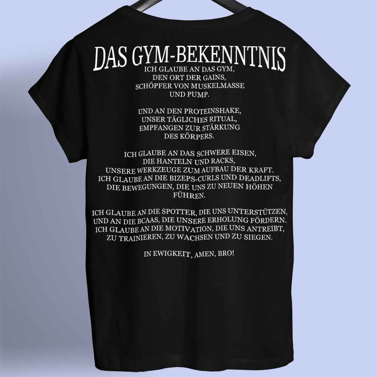 The Gym Confession – prémiová košile Unisex Backprint