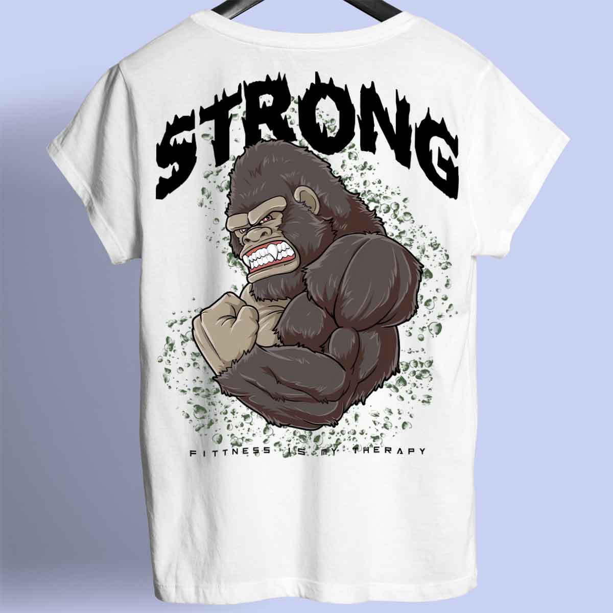 Strong Gorilla – prvotřídní unisexový potisk na tričku