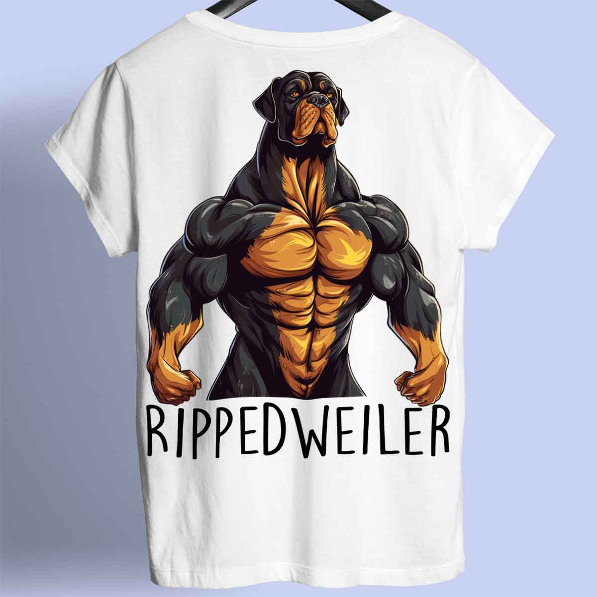 Rippedweiler - prémiové tričko Unisex Backprint