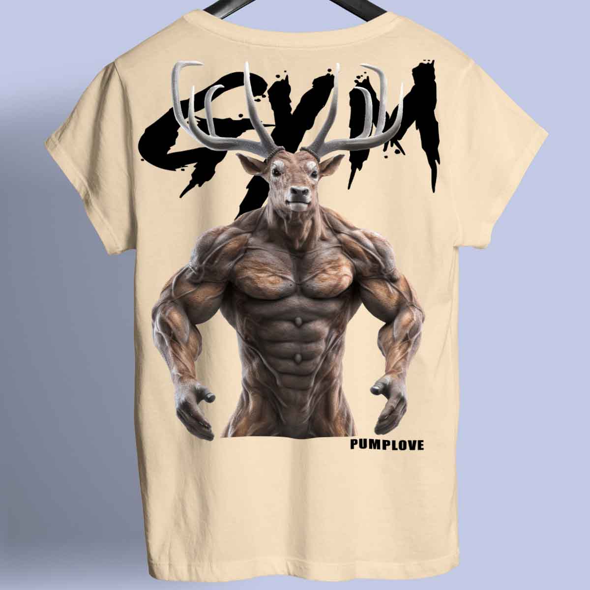 Gym Deer - Premium tričko Unisex Backprint