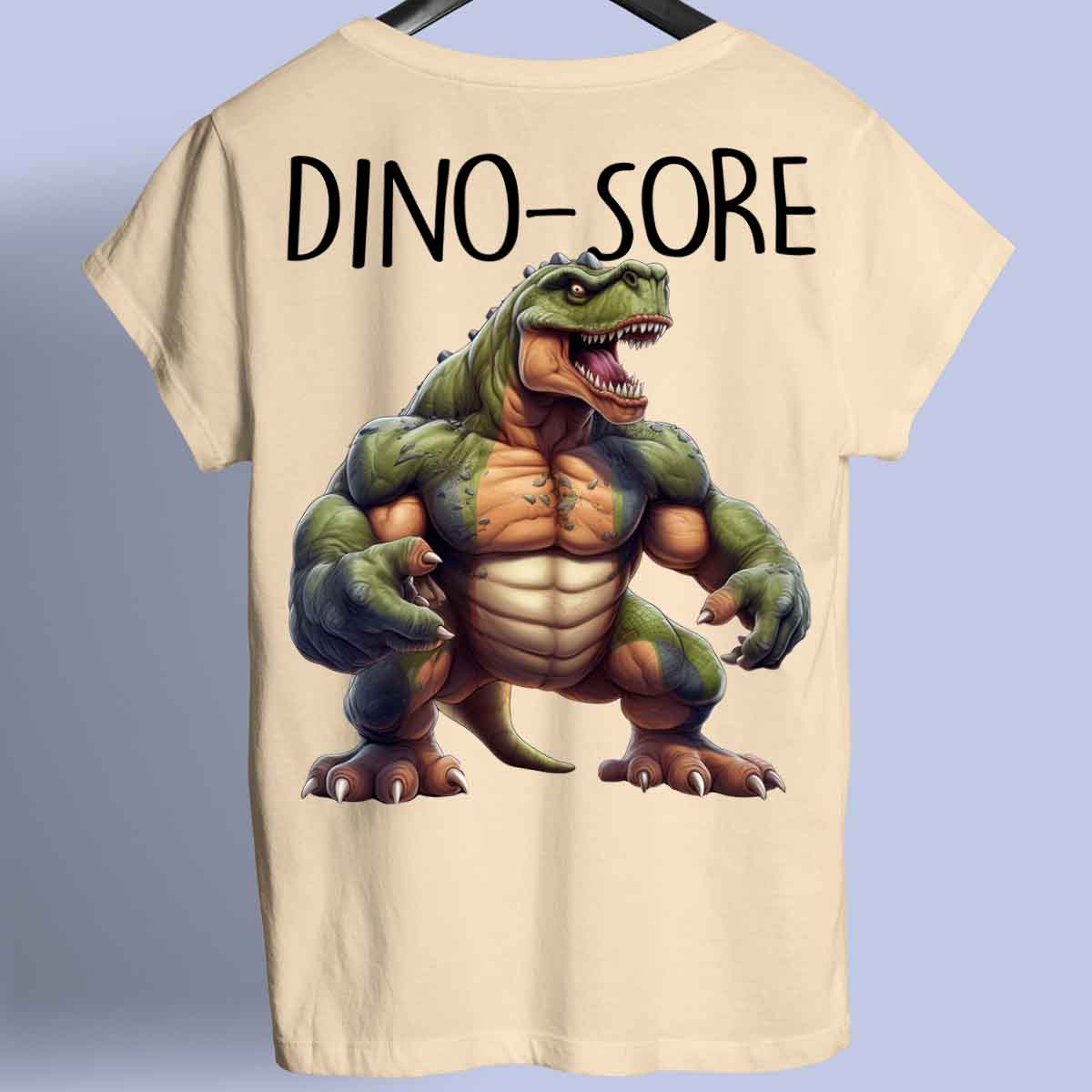 Dino-Sore - Prémiové tričko Unisex Backprint