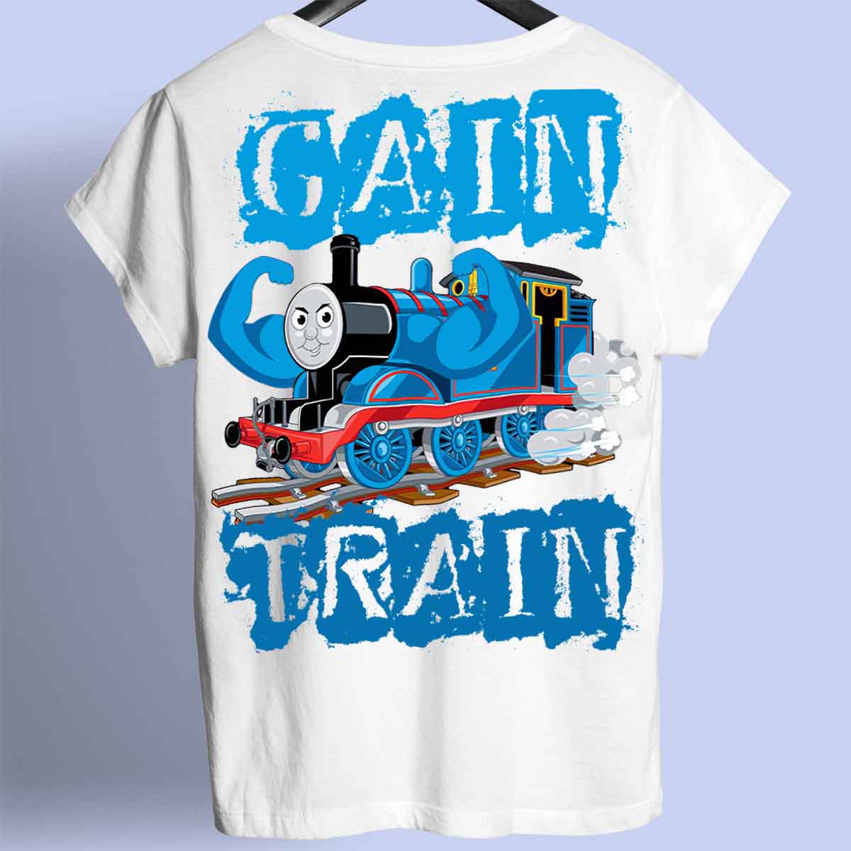 Gain Train – prémiové tričko Unisex Backprint