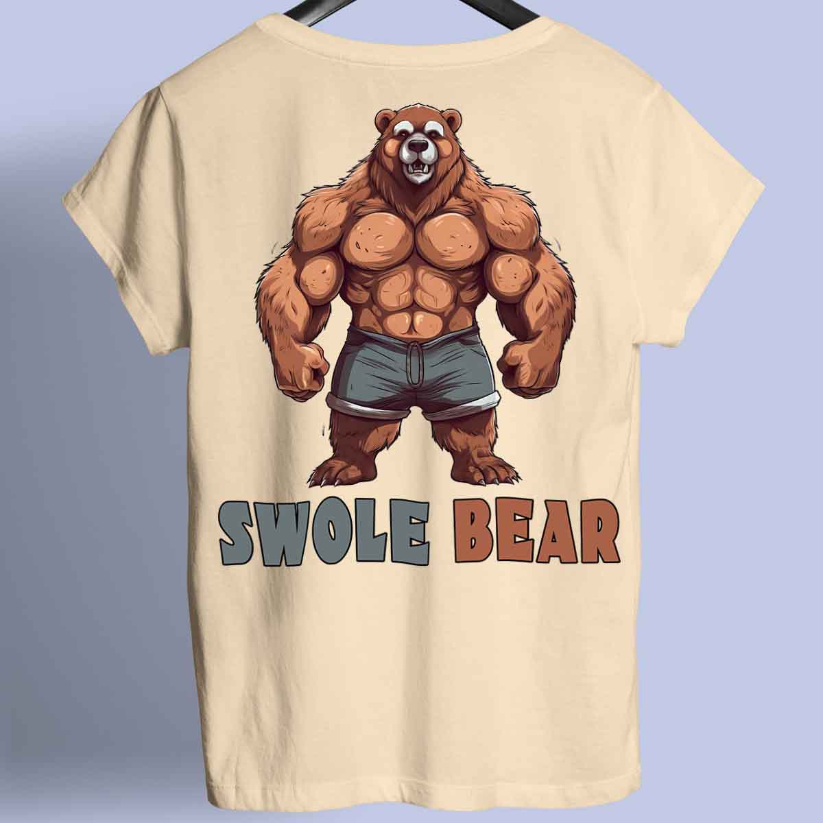 Swole Bear – prémiová košile Unisex Backprint