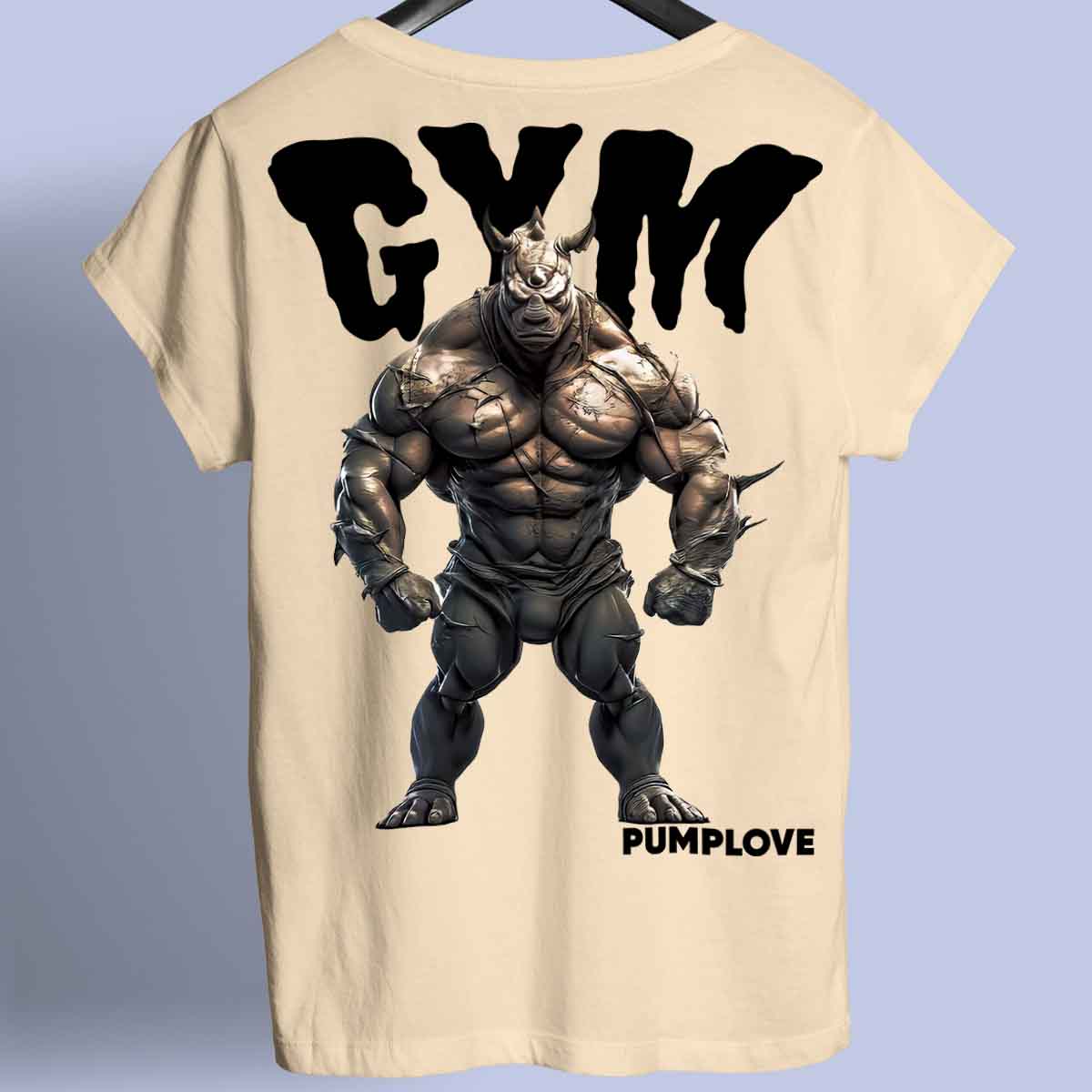 Gym Rhino - prémiová košile Unisex Backprint