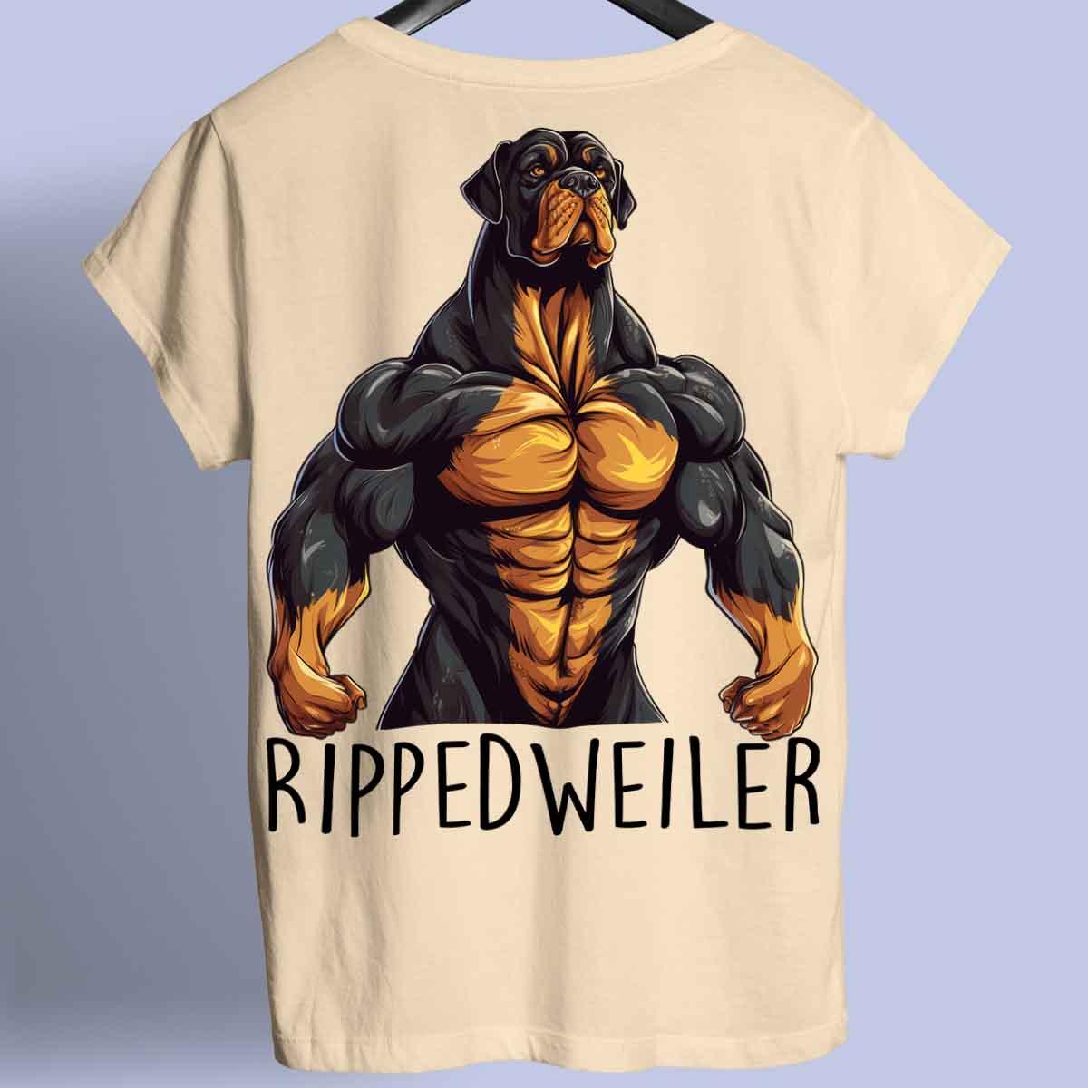 Rippedweiler - prémiové tričko Unisex Backprint