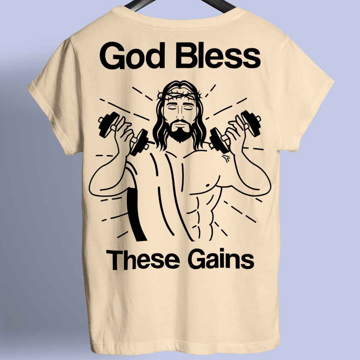 God Bless - prémiové tričko Unisex Backprint