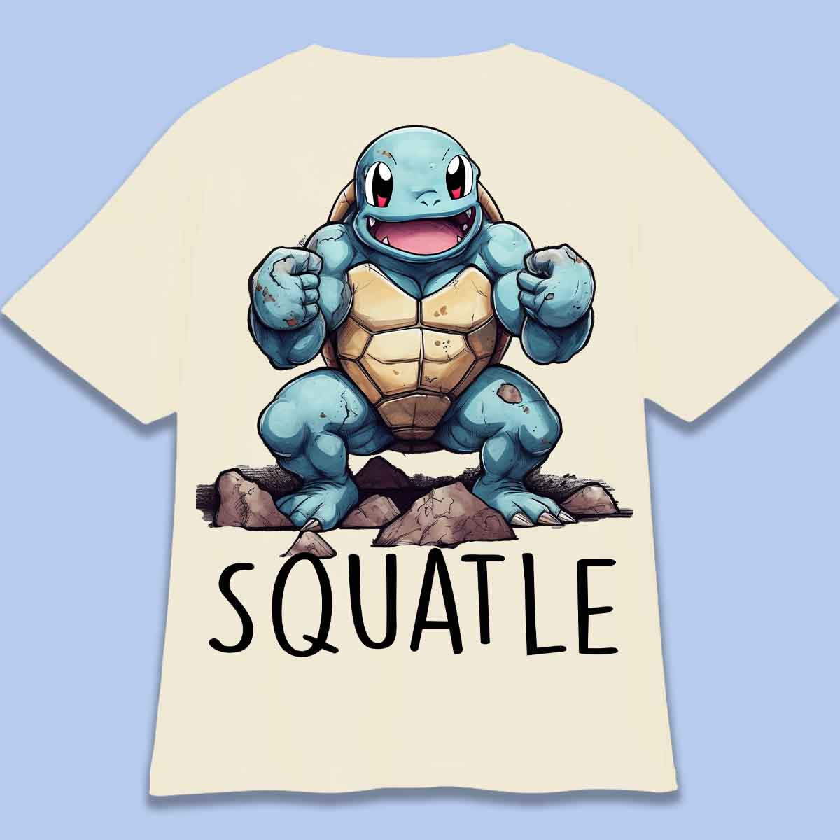 Squatle - Tričko Oversize Unisex Backprint