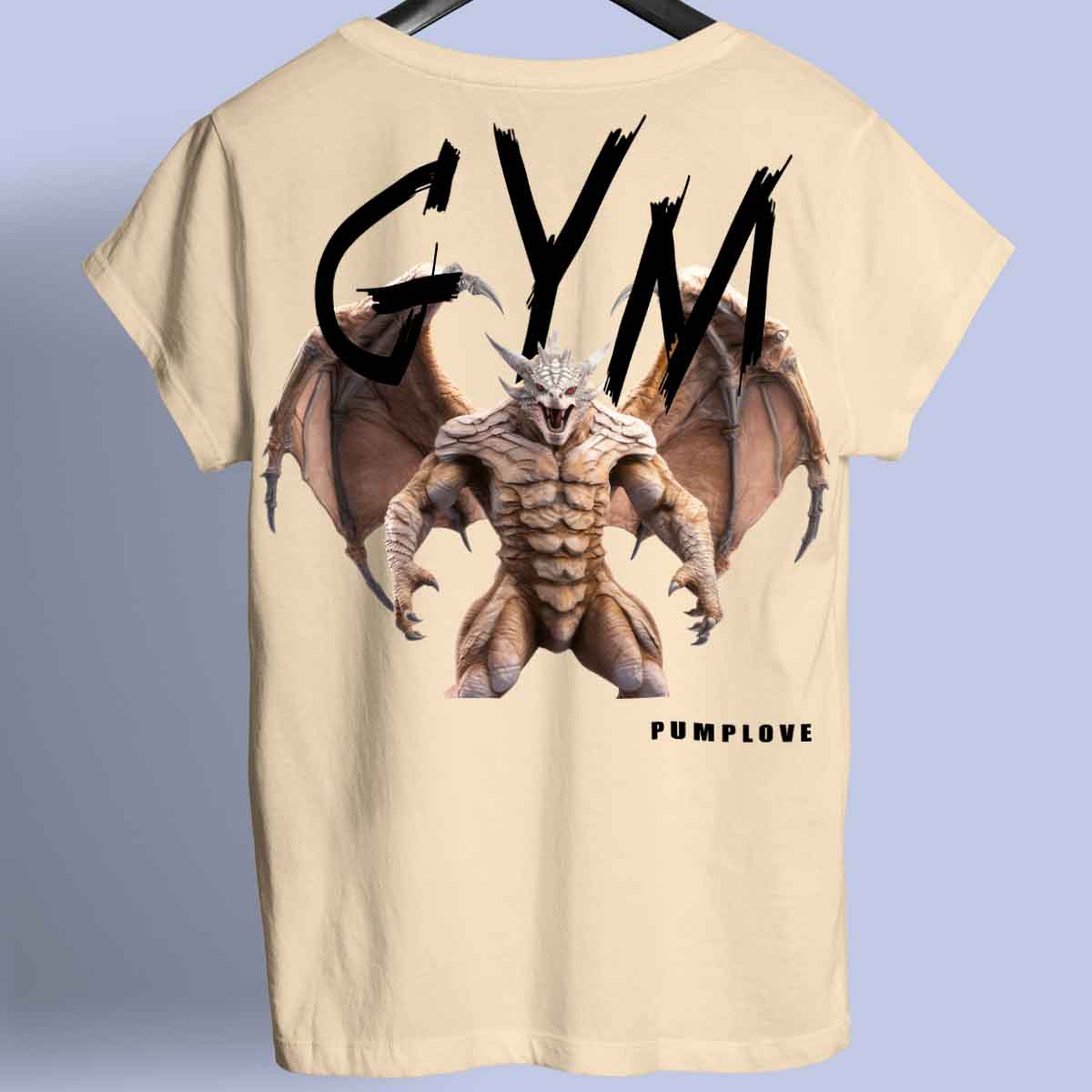 Gym Dragon - prémiové tričko Unisex Backprint