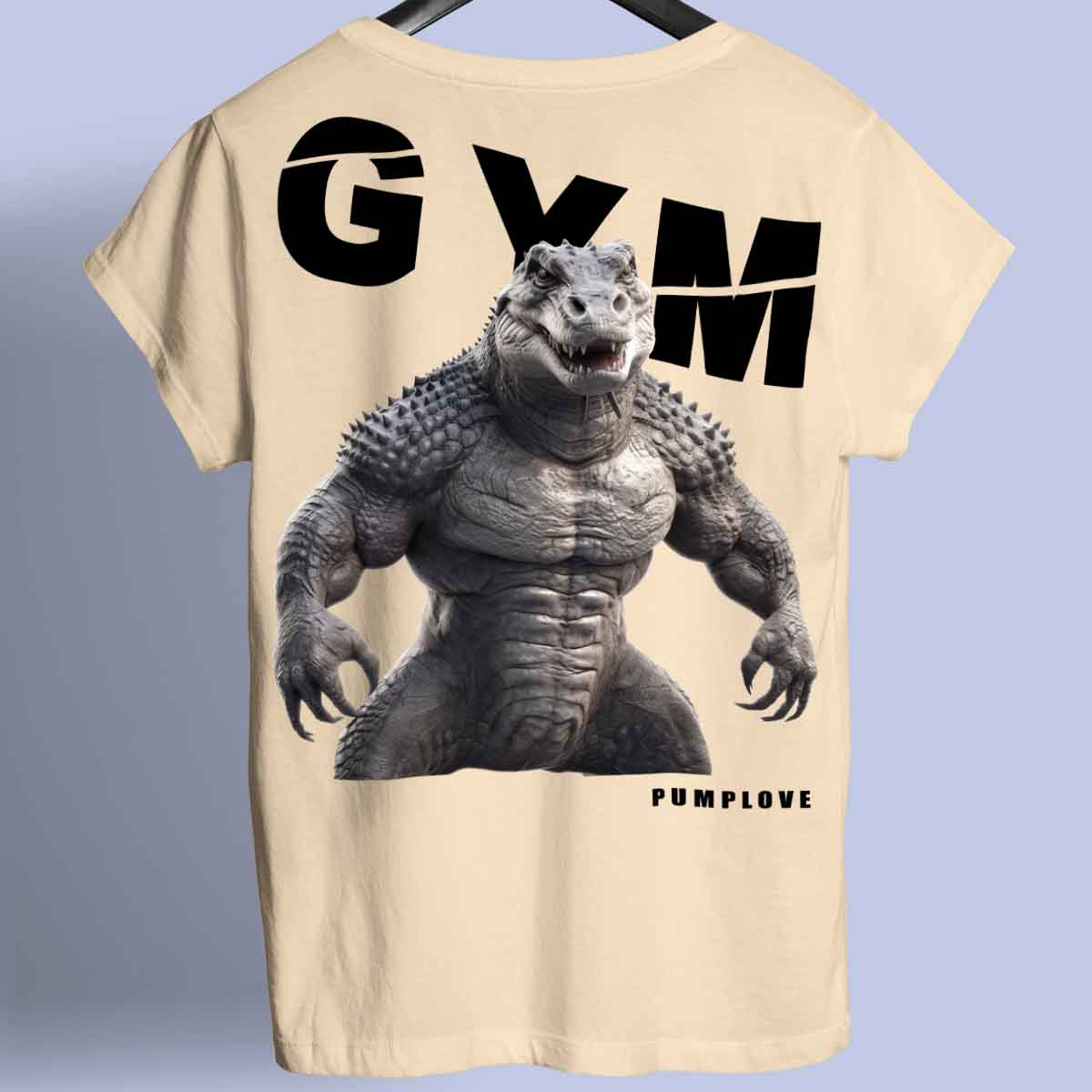 Gym Alligator - prémiové tričko Unisex Backprint