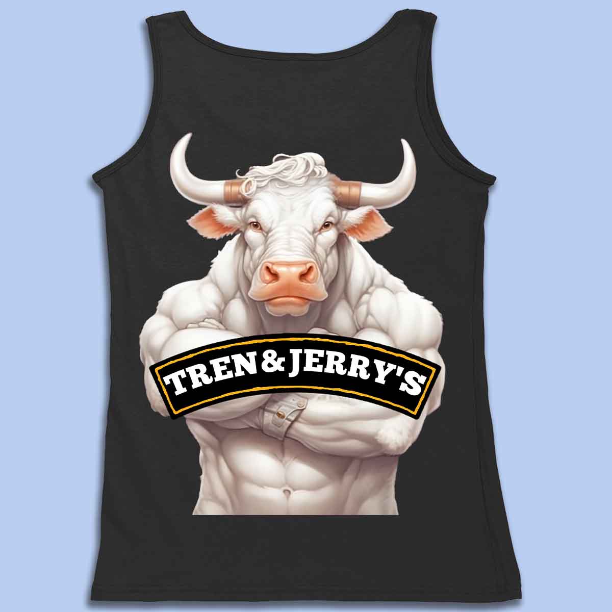 Tren&Jerry's - Prémiové tílko unisex potisk na zádech