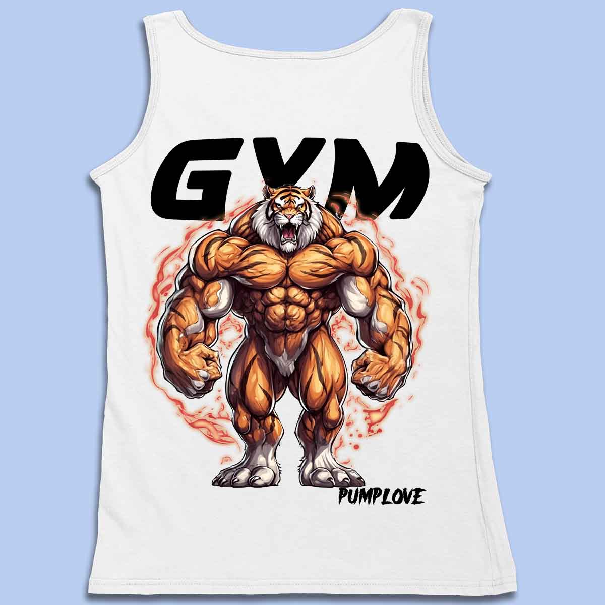 Gym Tiger - prvotřídní tílko Unisex Backprint