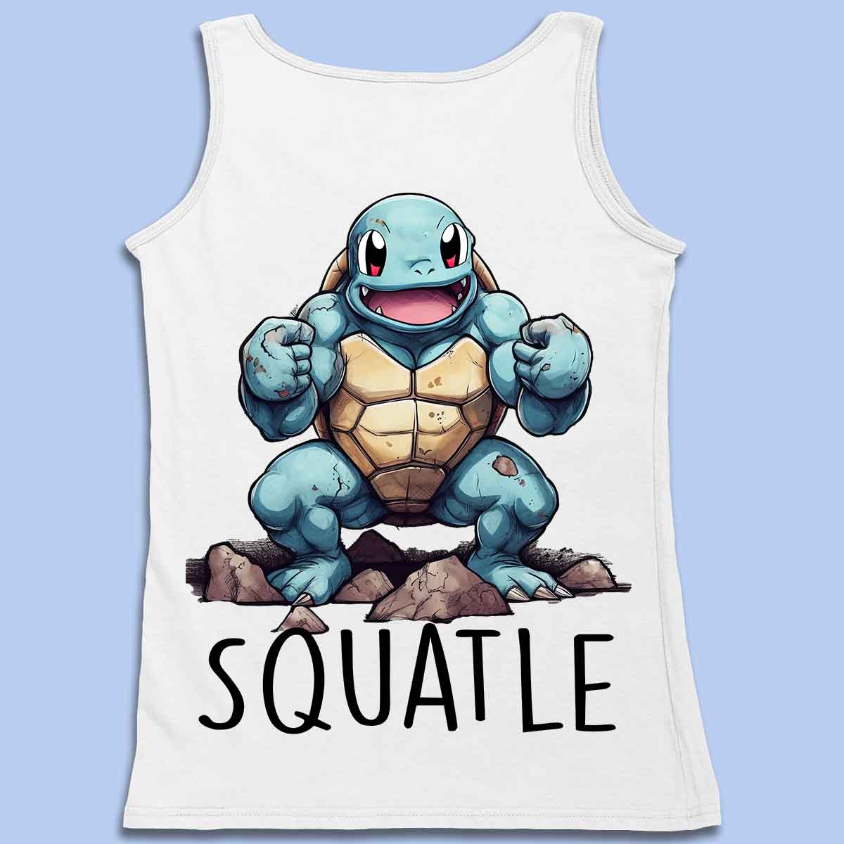 Squirtle - Prémiové tílko Unisex Back Print